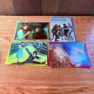 Oz Greeting Card hallmark Folder Lot of 4 Dorthy, Lion, Witch, Scarecrow